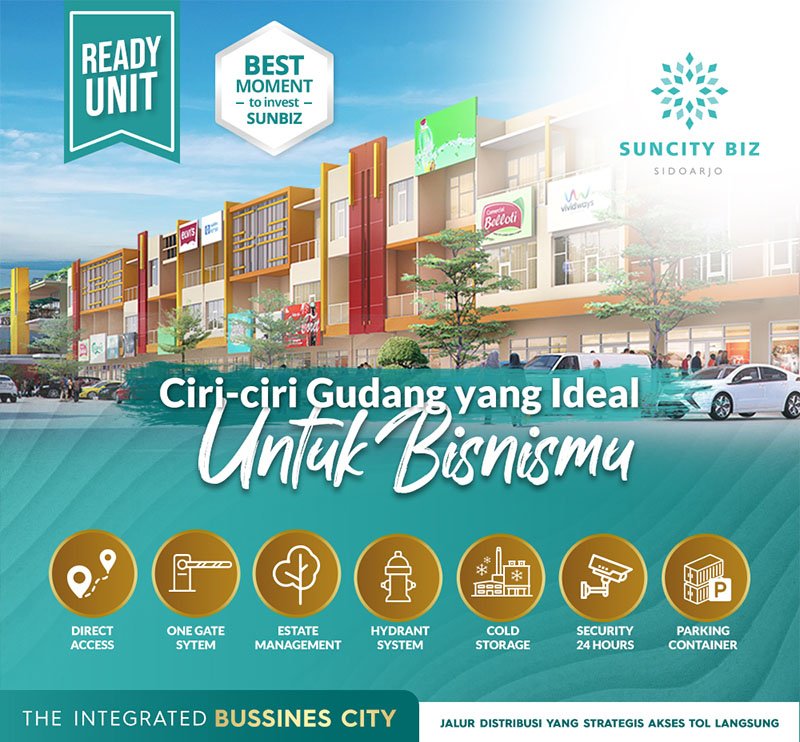 suncity biz warehouse - harga gudang di sidoarjo - 4